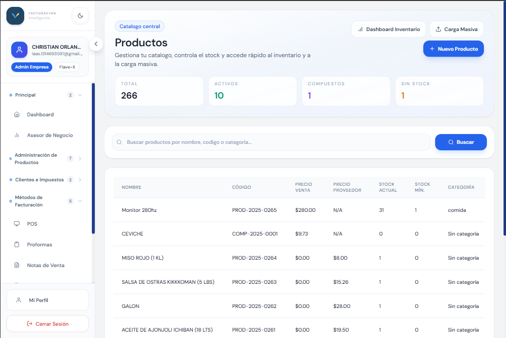 Catálogo de productos en Vellum